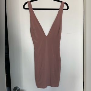 Deep v mini dress